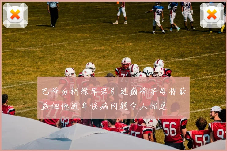 巴爷分析绿军若引进巅峰字母将获益但他近年伤病问题令人忧虑